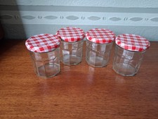 4 X Bonne Maman Glass Jam Jars