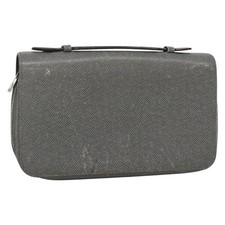LOUIS VUITTON Taiga Zippy XL Long Wallet Gracie M42856 LV Auth 137308