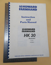 Howard Farmhand Instruction And Parts Manual HK 30 No 182390