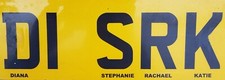 Personalised Registration Private Cherished DVLA number plate reads "DI SRK"