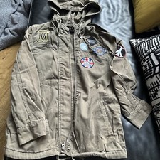 Topshop Khaki Parka Jacket 