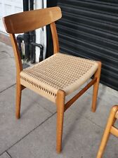 Vintage ch23 model dining chair in oak by Hans J. Wegner for Carl Hansen & son