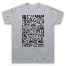 CRAFT BEER TYPES DRINK LOVER TYPOGRAPHY REAL ALE CAMRA MENS & WOMENS T-SHIRT