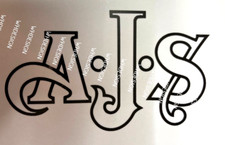 Vintage  AJS style motorcycle