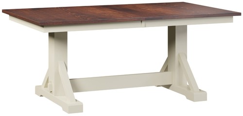 Amish farmhouse trestle - amish, dining
