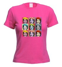 BANKSY KATE MOSS WOMENS T-SHIRT Andy Warhol Graffiti Pop Art -Choice Of Colours