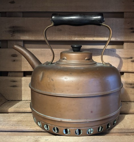 Vintage very aged metal kettle - very,