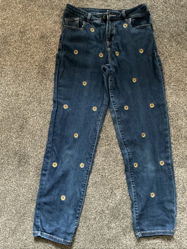 Daisy embroidery blue - tu,