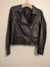 Atmosphere women's black biker jacket size 12