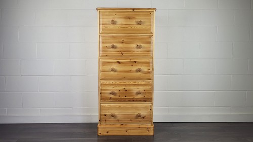 Vintage solid pine tallboy - vintage,