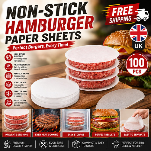 100pcs non stick - 100pcs, hamburger