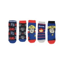 Fireman Sam Socks 5 Pack Official Merchandise Boys Socks Size 6-8 UK 5 Pairs
