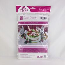  Winter Wreath Christmas Silicone 3D Mould Karen Davie Holly Ivy Mistletoe Rose 