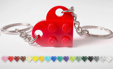 Lego 2Pcs Heart Keyring Love