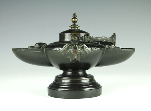 Grand tour oil lamp inkwell - grand,