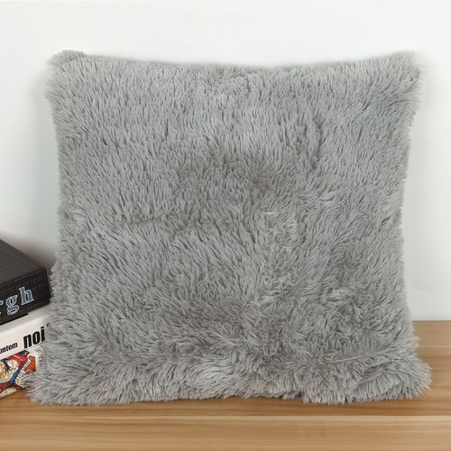 43cm fluffy fur cushion - fluffy,