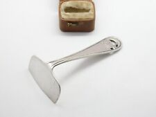 Edwardian Sterling Silver Bunny Rabbit Baby Feeder Pusher 1909 Sheffield