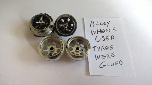 Scalextric alloy wheels - alloy, used