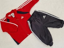 Adidas Baby Boy Bundle 2Pcs Tracksuit Bottom Trousers Outfit Set 0-3 Small Defec
