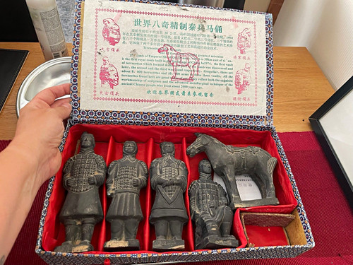 Terracotta army figurines set - terracotta,