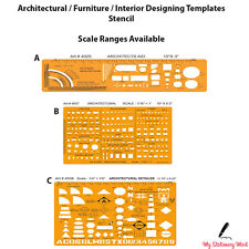 Architectural Template Stencil Drawing Drafting Architecture Technical Scale 