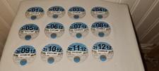 UK Vehicle Tax Disc Set 2012 - Collectible Vintage Historic Automobilia