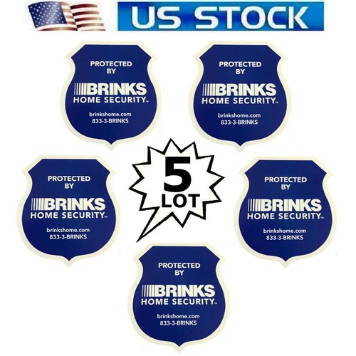 Blue home security stickers - stickers, /