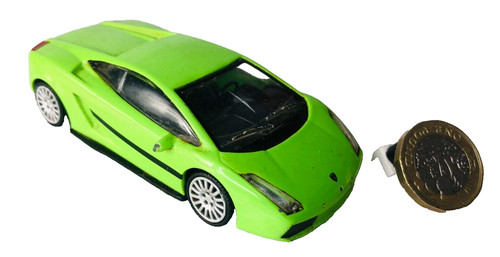 Toy car green - green, lamborghini