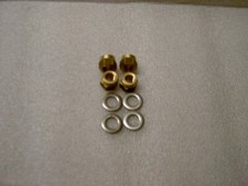 LAMBRETTA  EXHAUST AND CARB MANIFOLD BRASS NUTS AND  WASHERS