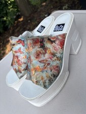 NEW Vintage 9 & Co Platform Hologram Rockabilly Mary Jane Shoes 9.5 Spice Girls