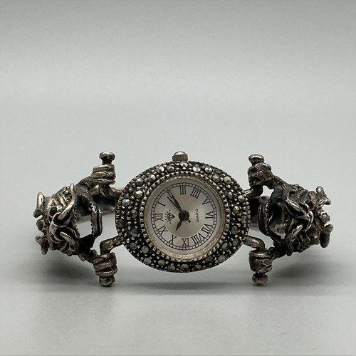 Sterling silver dragon - silver,