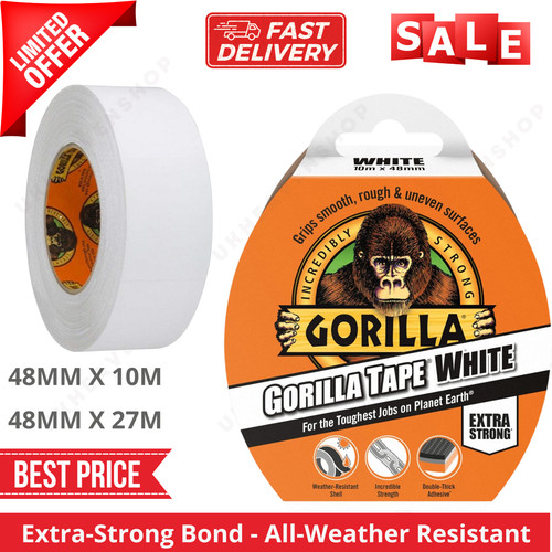Gorilla tape white extra - gorilla,