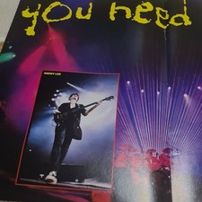 A3 large RUSH GEDDY LEE ALEX LIFESON NEIL PEART POSTER KERRANG MAGAZINE 