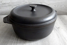 Cast Iron Round Cooking Pot Size 28 Casserole Dish Dutch Oven Made in France
