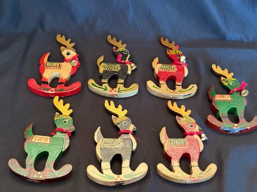 Vtg set wooden rocking - vtg,