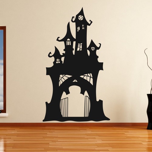 Haunted castle skull scary - castle,