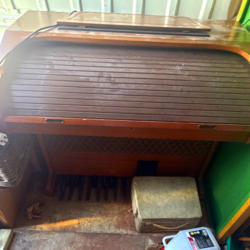 Electric organ keys brown - electric,