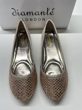 Womens Pump Glitter Slip On