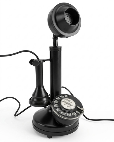 Antique style black rotary - antique,