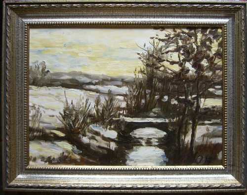 Winter snow bridge crossing - ::winter,