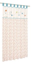 Forever friends by izziwotnot (Little Star) Lined Tab Top Curtain Pair - Blue