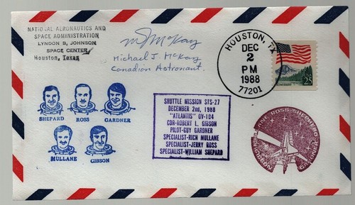 Astronaut michael mckay signed - astronaut,