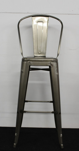 Tolix style bar stool with - style,