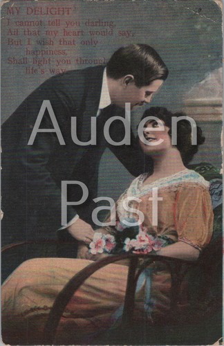 Vintage romantic postcard - romantic,