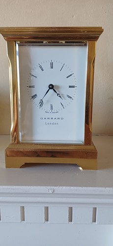 Vintage brass carriage clock - brass,