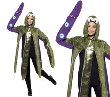 Octopus Costume Fancy Dress Outfit Sealife Animal Adults Outfit One Size