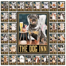 Metal Tin Sign Plaque The Dog