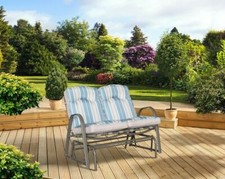 Garden Recliner Chair Double Rocker Outdoor 2 seater Lounge Sun Garden Patio