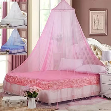 Bed Canopy Pink Bue White Glow
