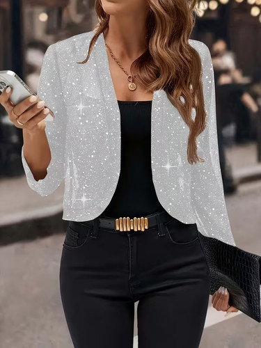 Ladies elegant silver grey - elegant, silver/grey